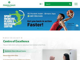 'rspondokindah.co.id' screenshot