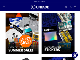 Unfade homepage screenshot