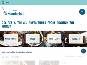 'thewanderlustkitchen.com' screenshot