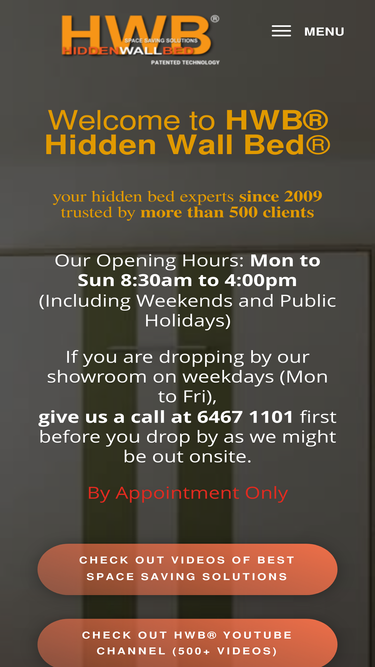 hiddenwallbed.com.sg