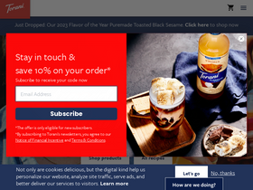 'torani.com' screenshot