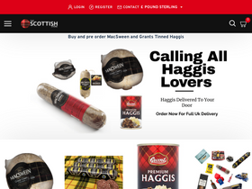 Buy Haggis Online homepage screenshot