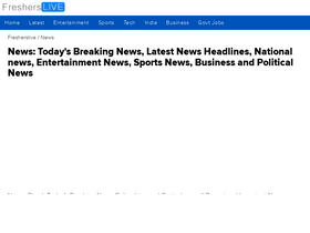news.fresherslive.com