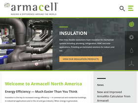 'armacell.us' screenshot