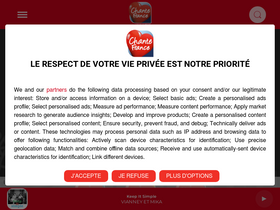 'chantefrance.com' screenshot