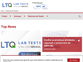 'labtestsonline.org.br' screenshot