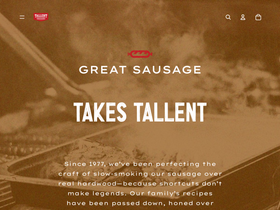 tallentsausage.com homepage screenshot