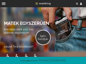 'mateking.hu' screenshot