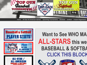 'playtopgunsports.com' screenshot