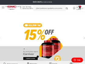 'gnc.com.mx' screenshot