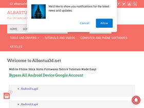 'albastuz3d.net' screenshot