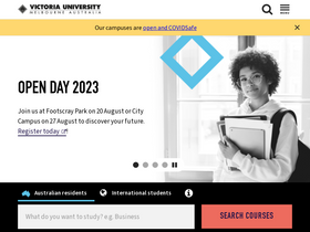 'vu.edu.au' screenshot