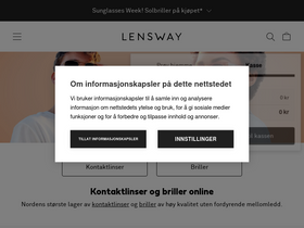 'lensway.no' screenshot