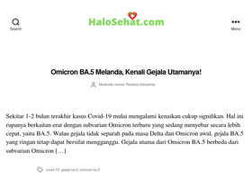 'halosehat.com' screenshot