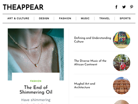 'theappear.com' screenshot