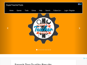 'superteachertools.us' screenshot