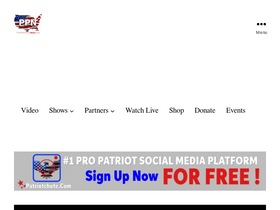 'thepatriotpartynews.com' screenshot