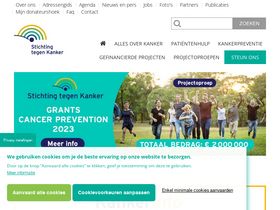 'kanker.be' screenshot