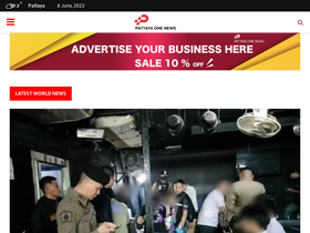 'pattayaone.news' screenshot