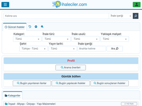 'ihaleciler.com' screenshot
