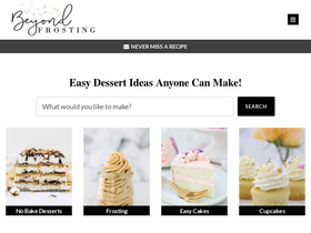 'beyondfrosting.com' screenshot