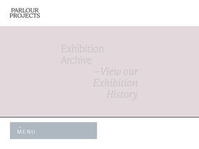 parlourprojects.com homepage screenshot