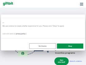 'giftbit.com' screenshot