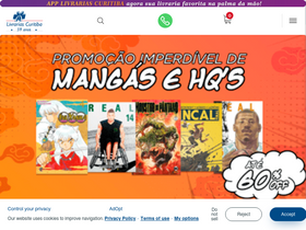 'livrariascuritiba.com.br' screenshot