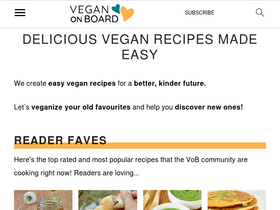 'veganonboard.com' screenshot