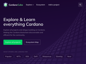 'cardanocube.io' screenshot