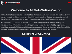 'allslotsonline.casino' screenshot