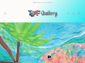 tiffgallerybahamas.com homepage screenshot