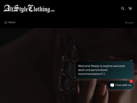 altstyleclothing.com homepage screenshot