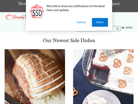 'simplysidedishes.com' screenshot