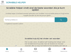 'scrabblehelper.nl' screenshot