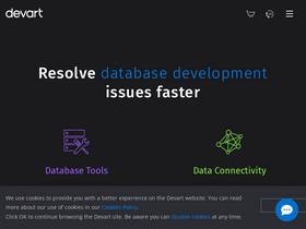 'devart.com' screenshot