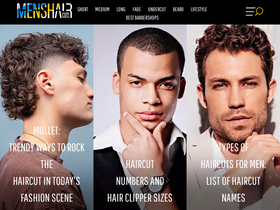 'menshaircuts.com' screenshot