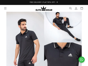 Elite Wear website screenshot