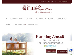 'millerfh.com' screenshot