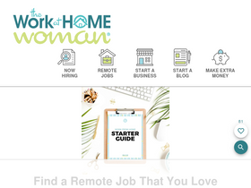 'theworkathomewoman.com' screenshot