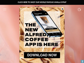 Alfred homepage screenshot