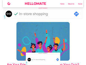 'hellomate.me' screenshot