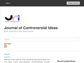 'journalofcontroversialideas.org' screenshot