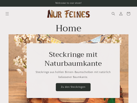 nurfeines.de homepage screenshot
