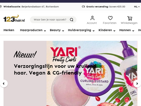 '123hair.nl' screenshot