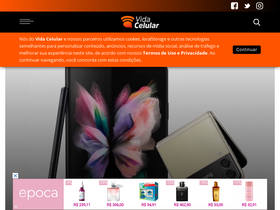 'vidacelular.com.br' screenshot