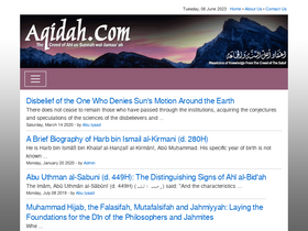 'aqidah.com' screenshot