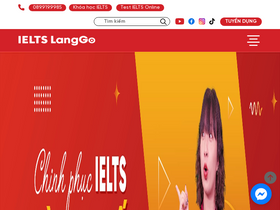 'langgo.edu.vn' screenshot