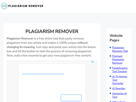 'plagiarism-remover.com' screenshot