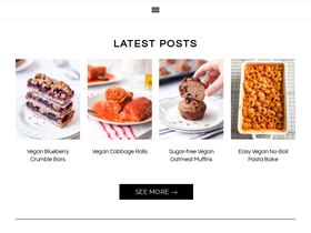 'happyvegannie.com' screenshot